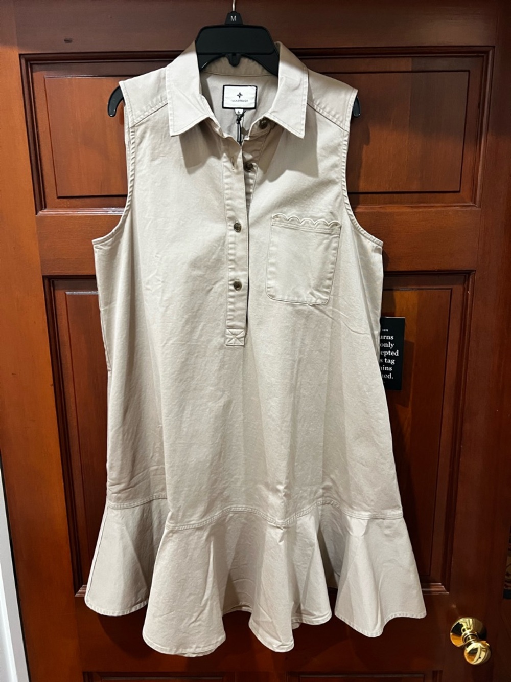 Tuckernuck Callahan Sleeveless Dress with Ruffle Hem
